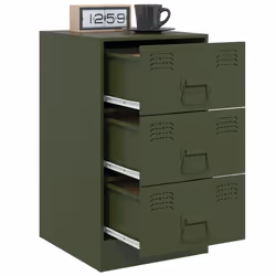 VidaXL 841784 Table de nuit et table de chevet Olive - Vue supplémentaire 5
