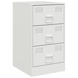 VidaXL 841785 Table de nuit et table de chevet Blanc