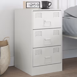 VidaXL 841785 Table de nuit et table de chevet Blanc
