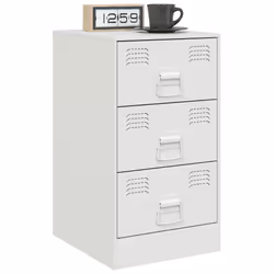 VidaXL 841785 Table de nuit et table de chevet Blanc - Vue supplémentaire 4