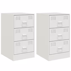 VidaXL 841786, Blanc, Acier, 345 mm, 390 mm, 620 mm, 2 pièce(s)
