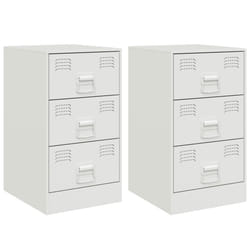 VidaXL 841786 Table de nuit et table de chevet Blanc