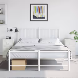 VidaXL 841786 Table de nuit et table de chevet Blanc