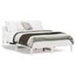 vidaXL Cadre de lit sans matelas blanc 120x190 cm bois de pin massif - 120 x 190 cm