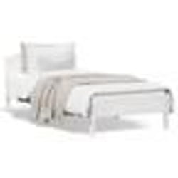 vidaXL Cadre de lit sans matelas blanc 90x200 cm bois de pin massif - 90 x 200 cm