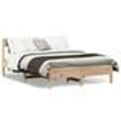 vidaXL Cadre de lit sans matelas 140x200 cm bois massif de pin - 140 x 200 cm