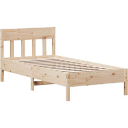 vidaXL Cadre de lit sans matelas 100x200 cm bois massif de pin - 100 x 200 cm