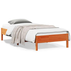 Vidaxl - Cadre de lit cire marron 90x200 cm bois de pin massif