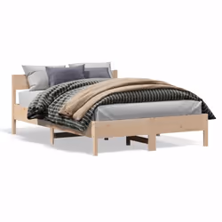 Profitez d'une bonne nuit de sommeil dans ce cadre de lit en bois ! Il sera un supplément pratique et décoratif à votre intér ...
