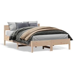 vidaXL Cadre de lit sans matelas 150x200 cm bois de pin massif - 150 x 200 cm