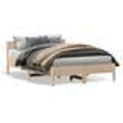 vidaXL Cadre de lit sans matelas 120x200 cm bois de pin massif - 120 x 200 cm
