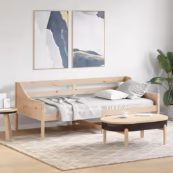 vidaXL Lit de jour sans matelas 80x200 cm bois de pin massif - 80 x 200 cm