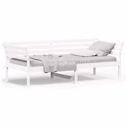 VidaXL 842867, lit sofa, Blanc, Bois de pin, 2195 mm, 850 mm, 760 mm