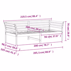 VidaXL 842875 canapé lit sofa Blanc - Vue supplémentaire 8