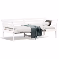 VidaXL 842879, lit sofa, Blanc, Bois de pin, 2095 mm, 950 mm, 760 mm
