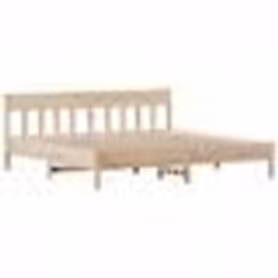 vidaXL Cadre de lit sans matelas 200x200 cm bois massif de pin - 200 x 200 cm