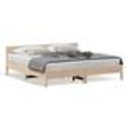 vidaXL Cadre de lit sans matelas 200x200 cm bois massif de pin - 200 x 200 cm