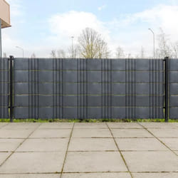 vidaXL Paravents de balcon 10 pcs anthracite 255x19 cm résine tressée