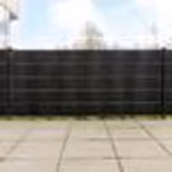 vidaXL Paravents de balcon 5 pcs noir 255x19 cm résine tressée