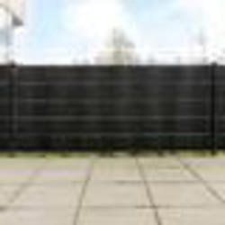 vidaXL Paravents de balcon 5 pcs noir 255x19 cm résine tressée