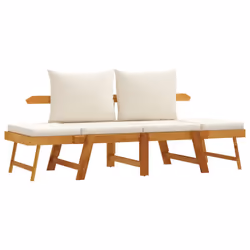 VidaXL 367579, Crème, Bois d'acacia, 110 kg, Adultes et enfants, 740 mm, 660 mm