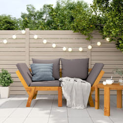 Vidaxl - Banc de jardin avec coussins 2 en 1 bois d'acacia massif