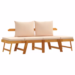 VidaXL 367581, Beige, Bois d'acacia, 110 kg, Adultes et enfants, 740 mm, 660 mm