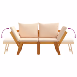 VidaXL 367581 banc de jardin Bois d'acacia - Vue supplémentaire 8