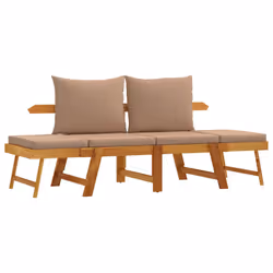 VidaXL 367582, Taupe, Bois d'acacia, 110 kg, Adultes et enfants, 740 mm, 660 mm