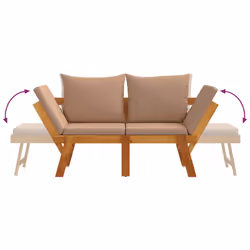 VidaXL 367582 banc de jardin Bois d'acacia - Vue supplémentaire 8