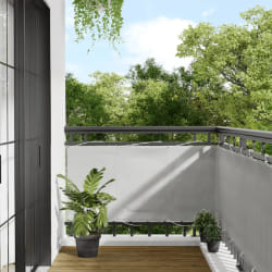 vidaXL Écran de balcon - Gris clair