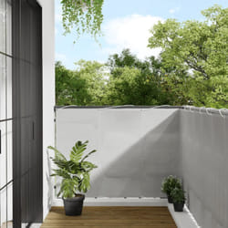Vidaxl - cran de balcon gris clair 120x500 cm 100% polyester oxford