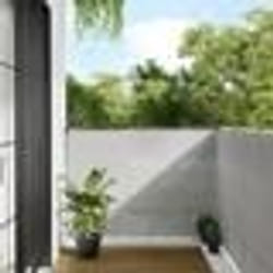 vidaXL Écran de balcon gris clair 120x800 cm 100% polyester oxford