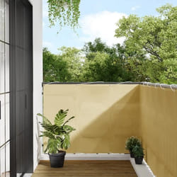 vidaXL Écran de Balcon Brise-vue de Jardin Écran de Protection Écran dIntimité Terrasse Extérieur Sable 120x300 cm 100%