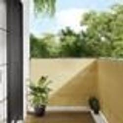 vidaXL Écran de balcon sable 120x500 cm 100% polyester oxford