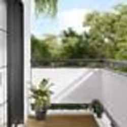 vidaXL Écran de balcon blanc 75x700 cm 100% polyester oxford