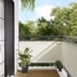 vidaXL Écran de balcon crème 75x1000 cm 100% polyester oxford