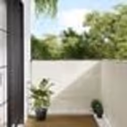 vidaXL Écran de balcon crème 120x800 cm 100% polyester oxford