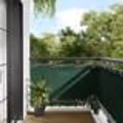vidaXL Écran de balcon vert foncé 75x700 cm 100% polyester oxford