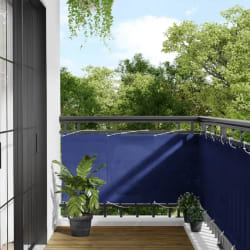 vidaXL Écran de balcon bleu 75x800 cm 100% polyester oxford