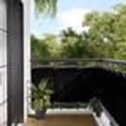 vidaXL Écran de balcon noir 75x800 cm 100% polyester oxford