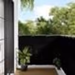 vidaXL Écran de balcon noir 120x800 cm 100% polyester oxford