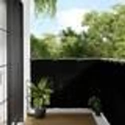 vidaXL Écran de balcon noir 120x800 cm 100% polyester oxford