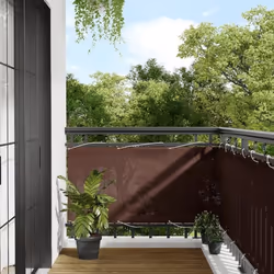 vidaXL Écran de balcon marron 75x800 cm 100% polyester oxford