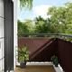 vidaXL Écran de balcon marron 90x1000 cm 100% polyester oxford