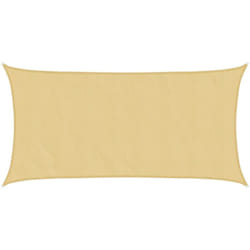 Voile d'ombrage sable 4x2 m 100 % polyester oxford