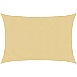 Voile d'ombrage sable 4,5x3 m 100 % polyester oxford