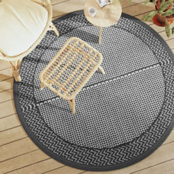 Vidaxl - Tapis d'extérieur gris Ø160 cm pp
