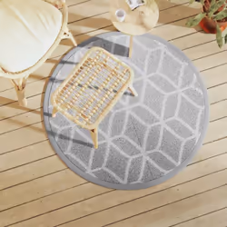 Ce tapis d’extérieur tendance est un excellent supplément décoratif à votre espace de vie extérieur ! Placez-le dans votre zo ...