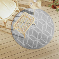 Vidaxl - Tapis d'extérieur arakil gris Ø120 cm pp
